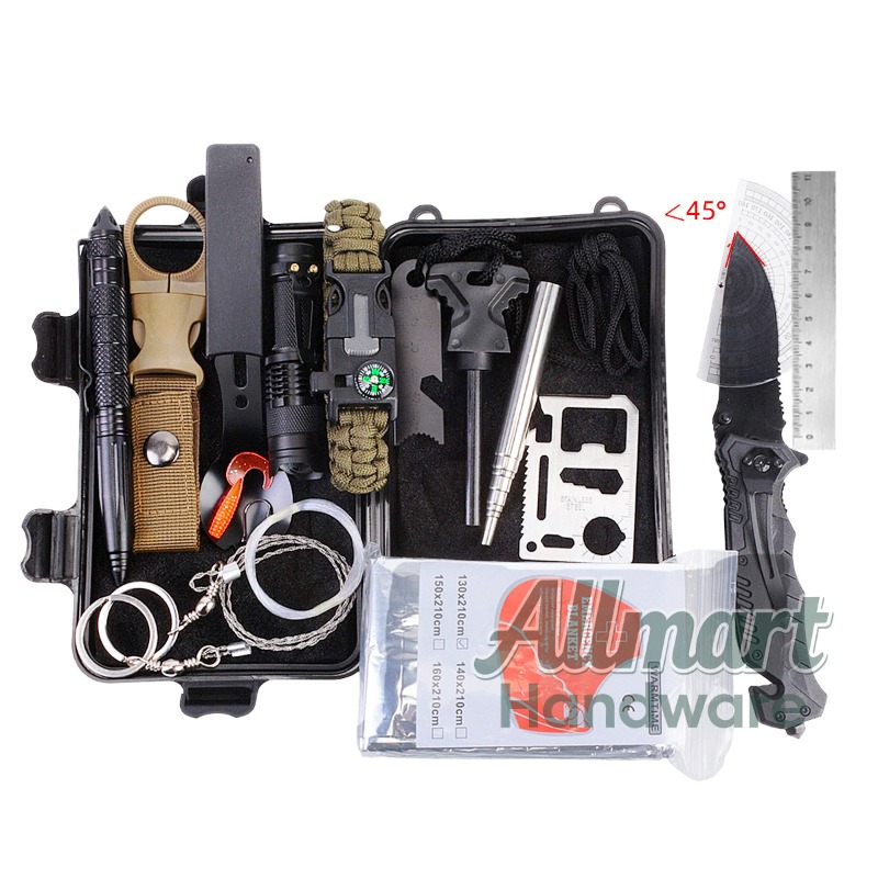 Outdoor Camping Equipment - 다기능 휴대용 EDC 생존 도구 상자,