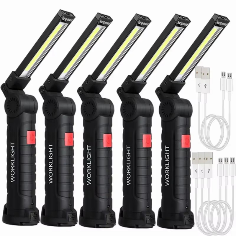 Outdoor Camping Lights - 휴대용 COB LED 손전등 USB 충전식