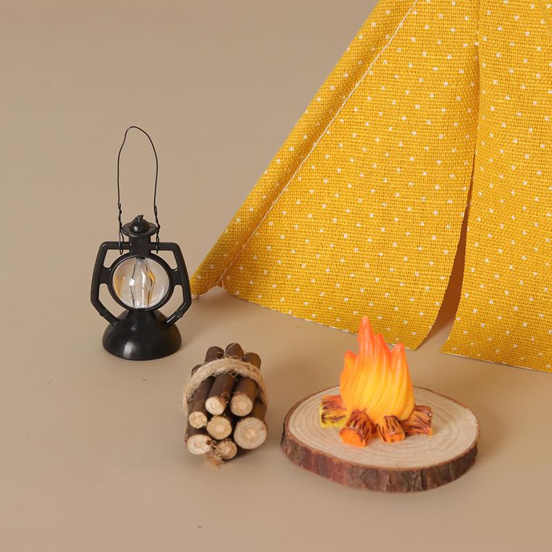 Outdoor Camping Equipment - 1:12 스케일 캠핑 텐트 모델 장식