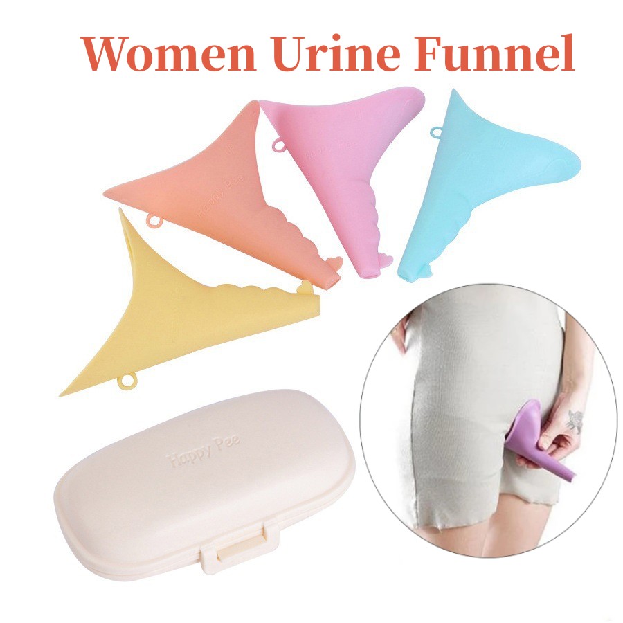 Outdoor Camping Urinal - 여성용 실리콘 소변 변기 깔때기 스탠드