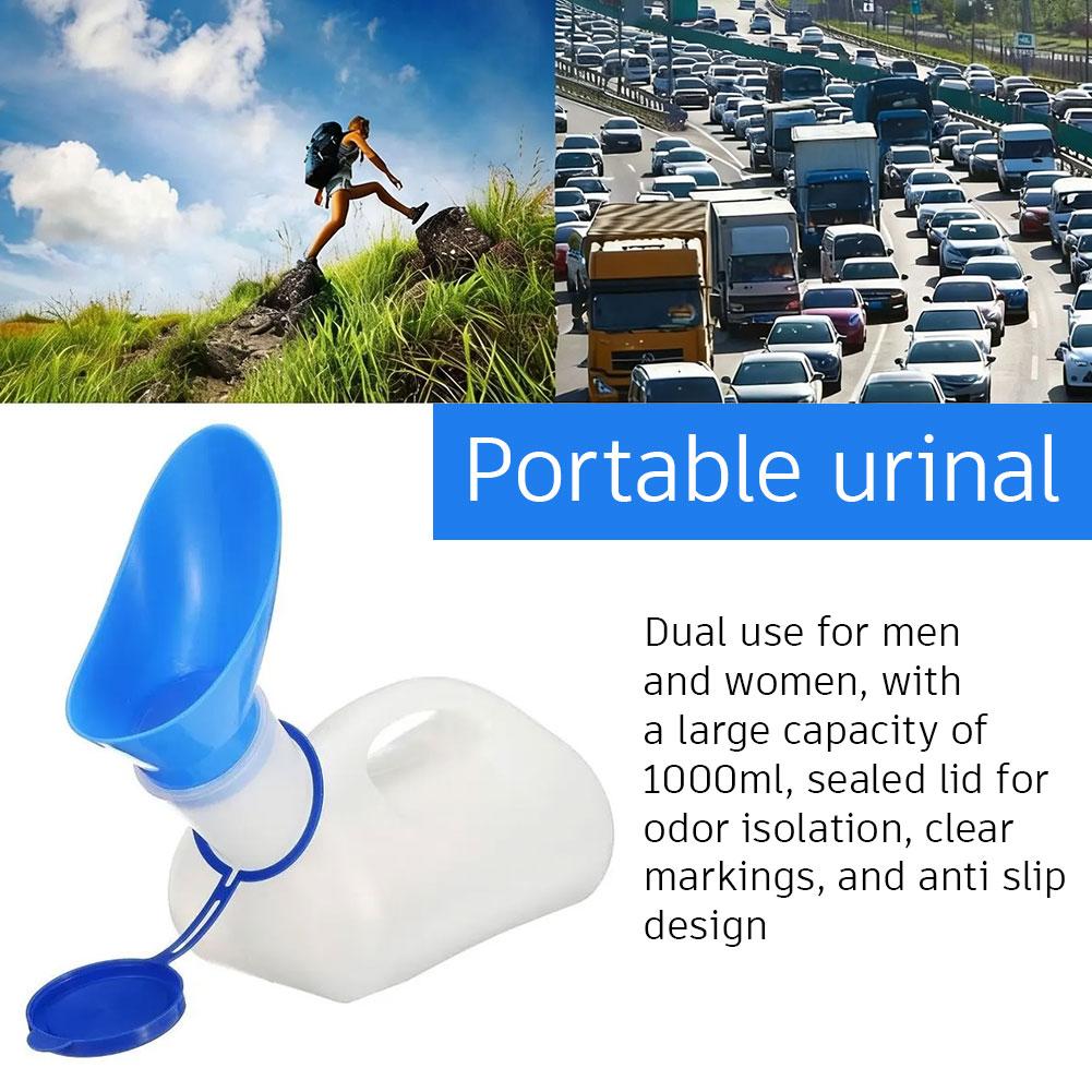 Outdoor Camping Urinal - 1000ML 휴대용 소변기 병 남녀공용 여행