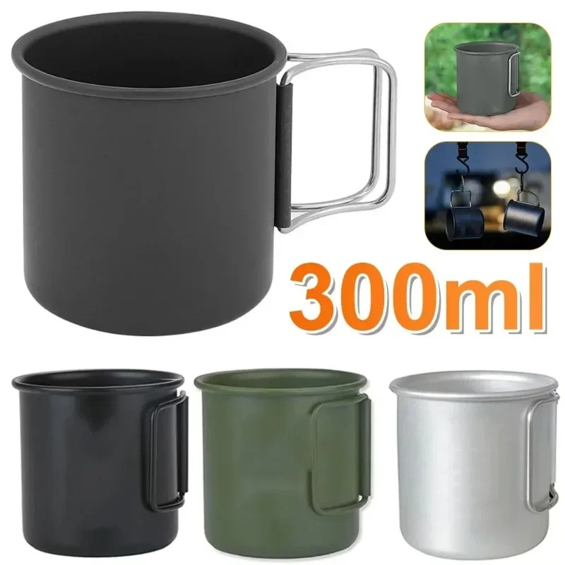 Kitchen Outdoor Camping - 새로운 300ml 접이식 알루미늄 합금 컵