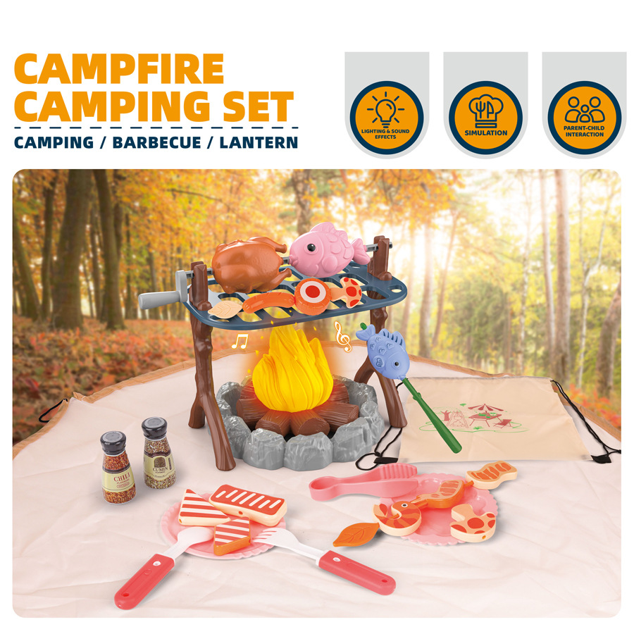 Outdoor Indoor Camping - 어린이 캠핑 텐트 세트 아기 놀이터