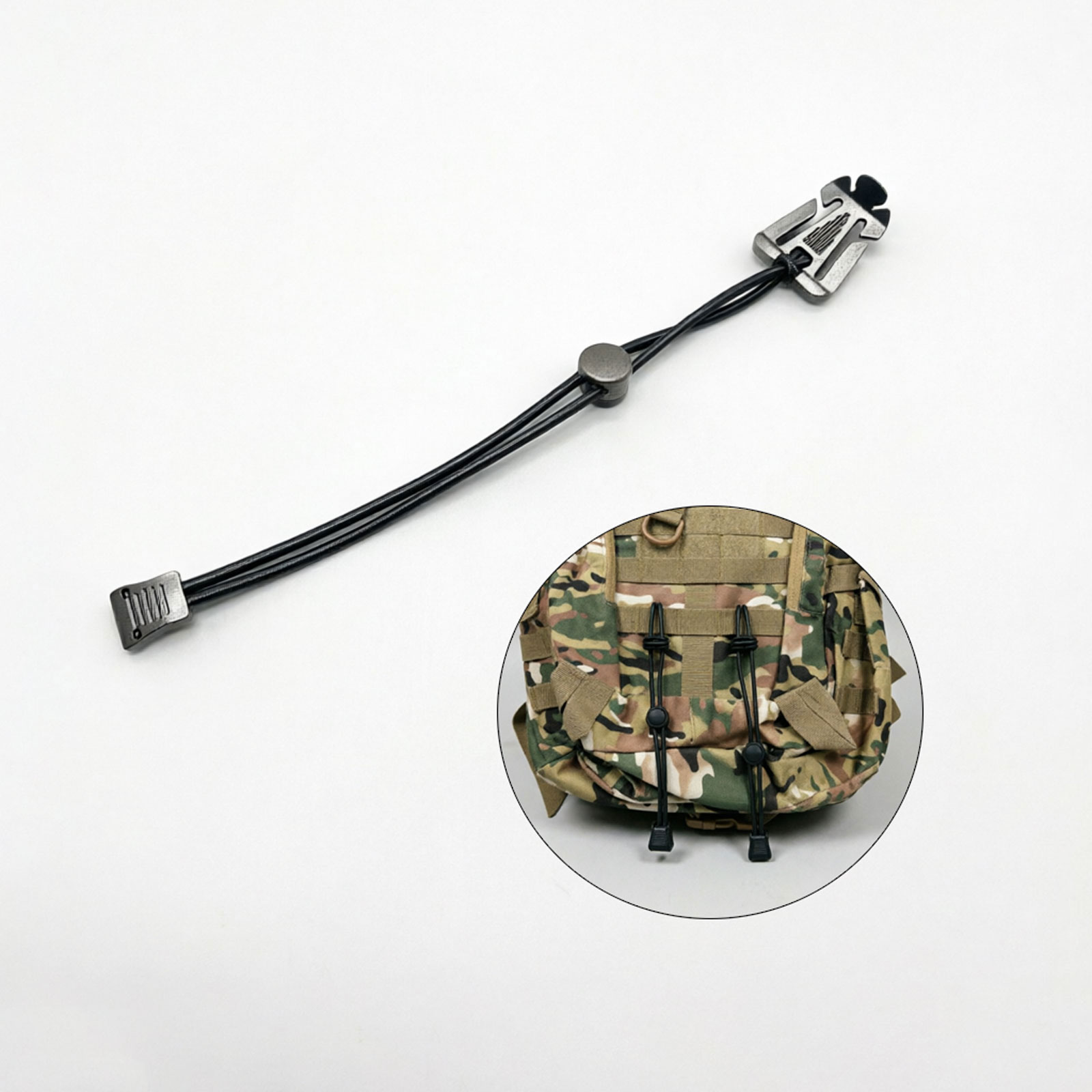Outdoor Camping Equipment - 손전등 클립 야외 배낭 탄성 로프