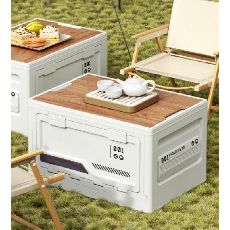 Outdoor Camping Folding Storage Box - 자동차 트렁크 나무 뚜껑 야외 캠핑