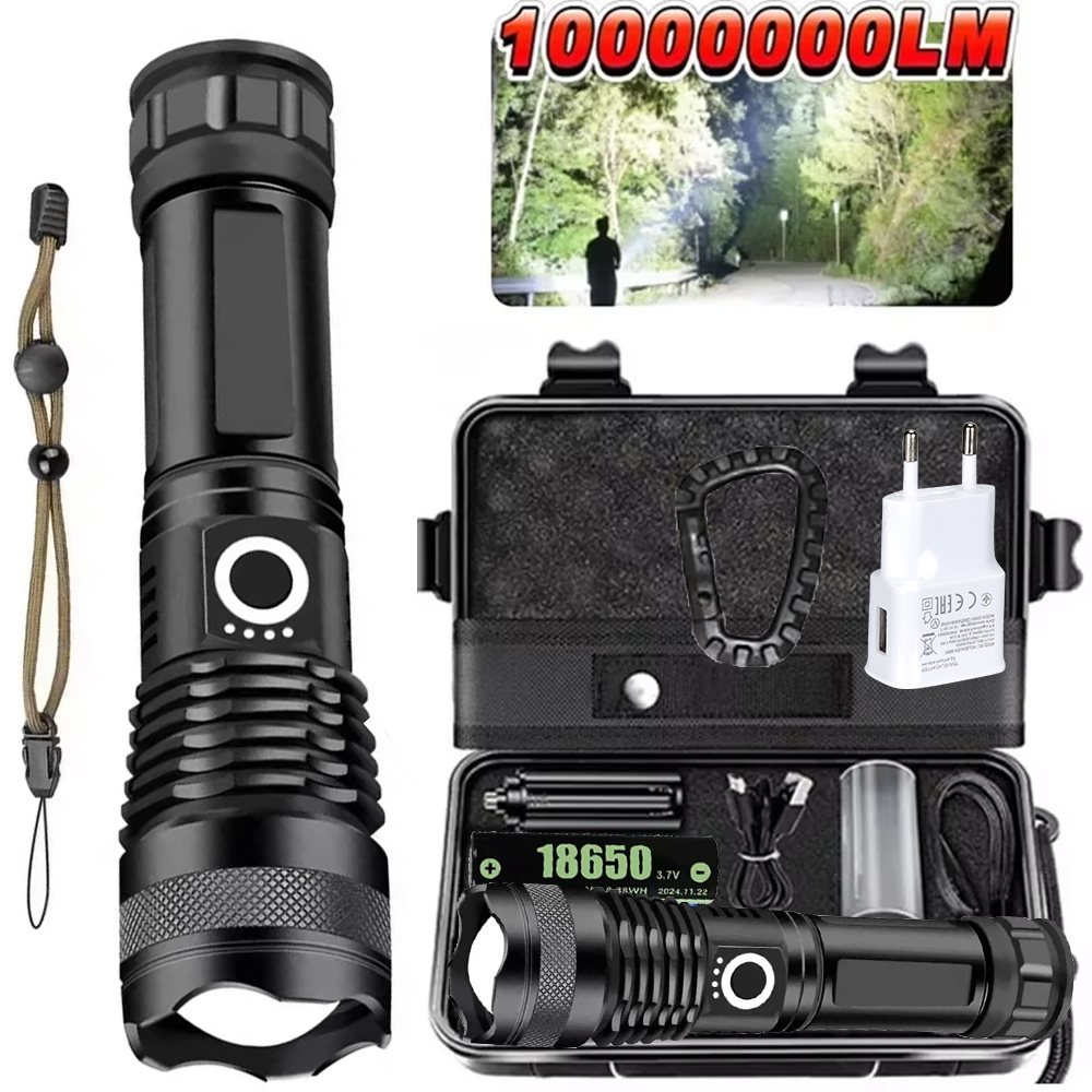 Outdoor Camping And Fishing - 고출력 LED 손전등 충전식 5 모드
