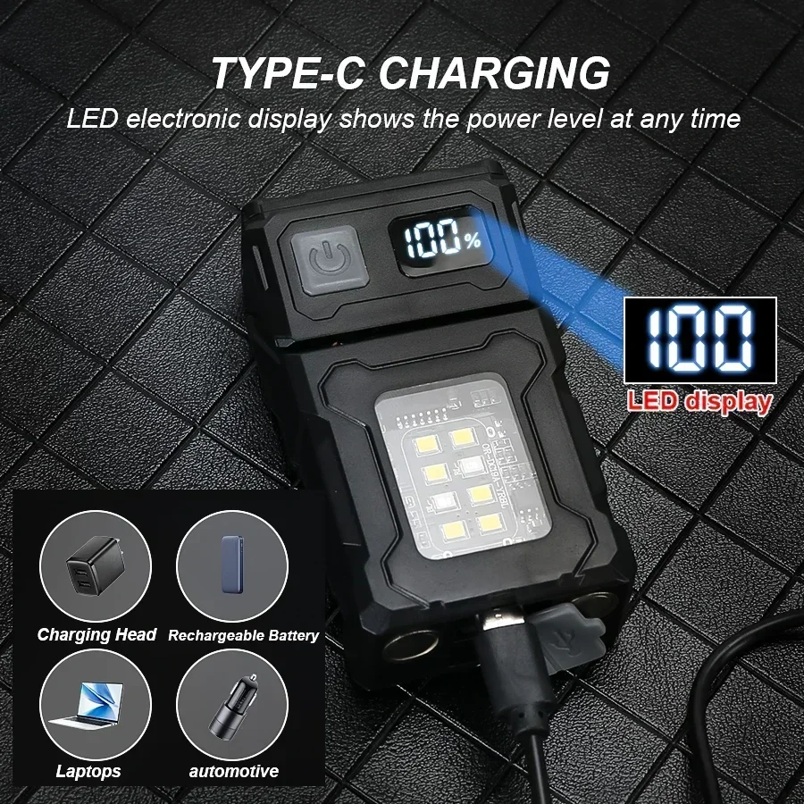 미니 USB 충전식 LED 손전등 휴대용 테일 마그넷  - Outdoor Camping Lights 리뷰 및 가격