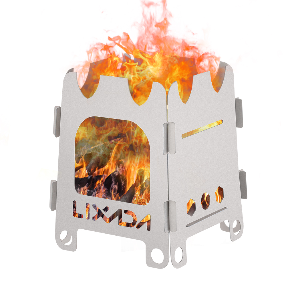 Lixada 티타늄 스테인리스 스틸 야외 캠핑 스토브, - Outdoor Camping Stove Wood 리뷰 및 가격