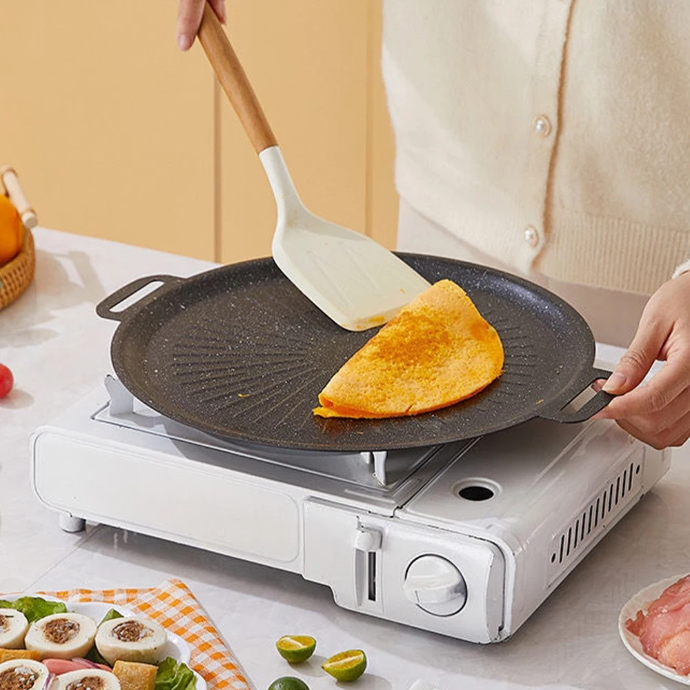 34CM 야외 바베큐 그릴 팬 논스틱 베이킹 트레이 한 - Kitchen Outdoor Camping 리뷰 및 가격