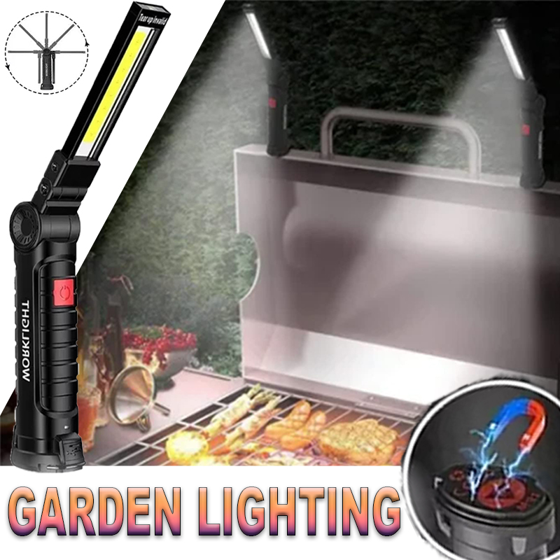 마그네틱 후크가있는 휴대용 LED 손전등 야외 수리 작 - Outdoor Camping Lights 리뷰 및 가격