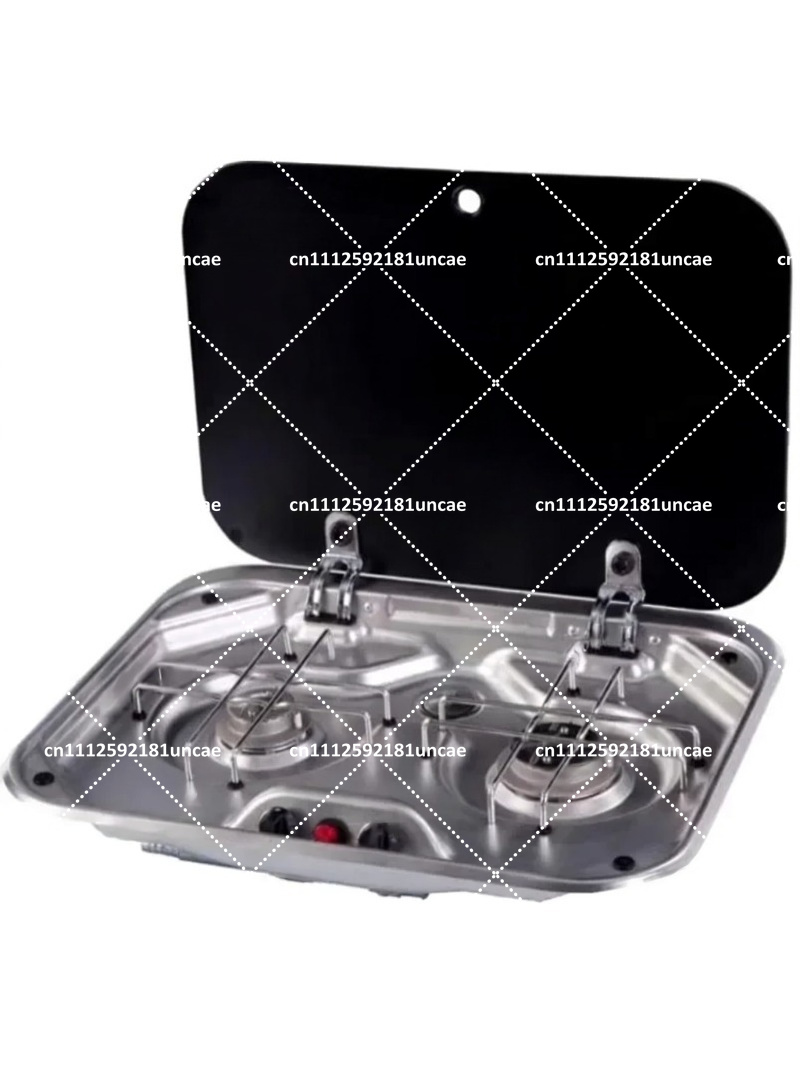 야외 RV 캠핑카 주방용 스테인리스 스틸 가스 더블 버 - Outdoor Camping Stove Wood 리뷰 및 가격
