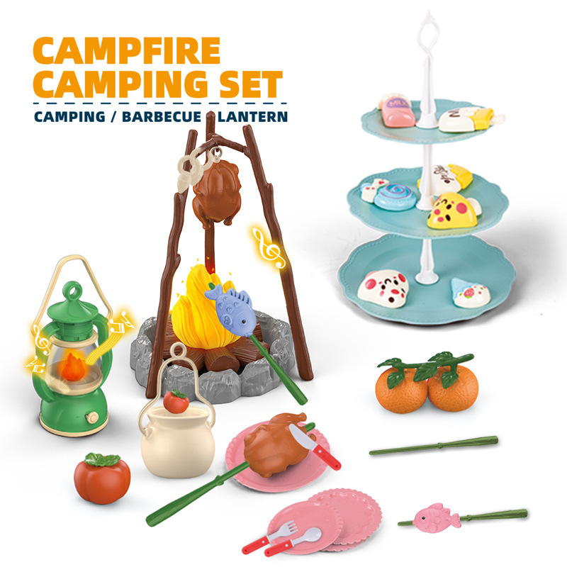 어린이 캠핑 텐트 세트 아기 놀이터 미니어처 음식 어린 - Outdoor Indoor Camping 리뷰 및 가격