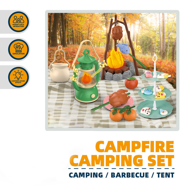 어린이 캠핑 텐트 세트 아기 놀이터 미니어처 음식 어린 - Outdoor Indoor Camping 리뷰 및 가격