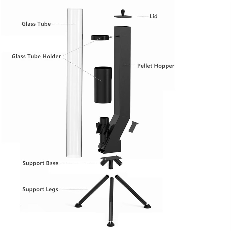 야외 캠핑용, 겨울용 펠릿 난로, 수직형 장작 난로,  - Outdoor Camping Stove Wood 리뷰 및 가격