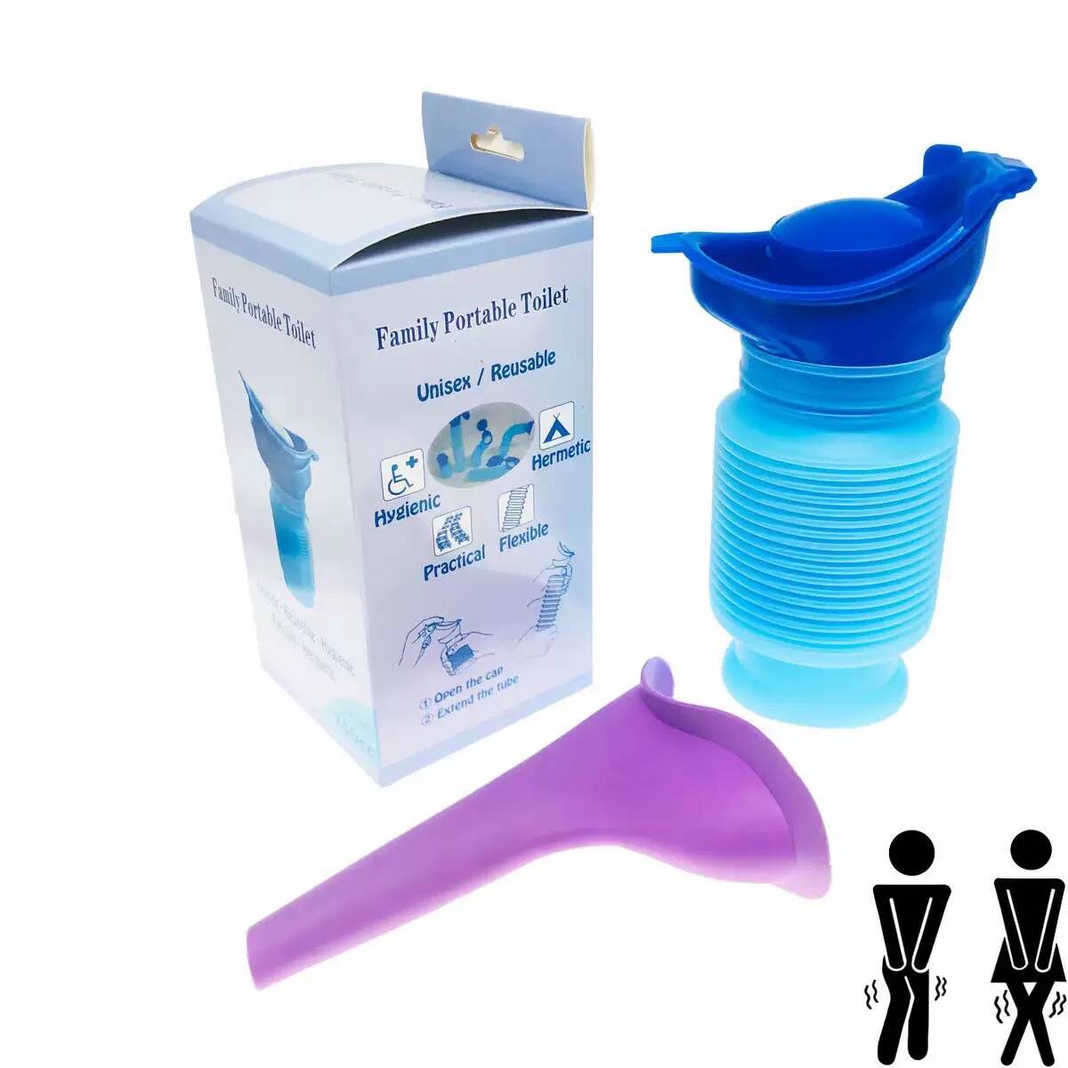 750ml 용량의 접이식 휴대용 소변 수집 백, 여행, - Outdoor Camping Urinal 리뷰 및 가격