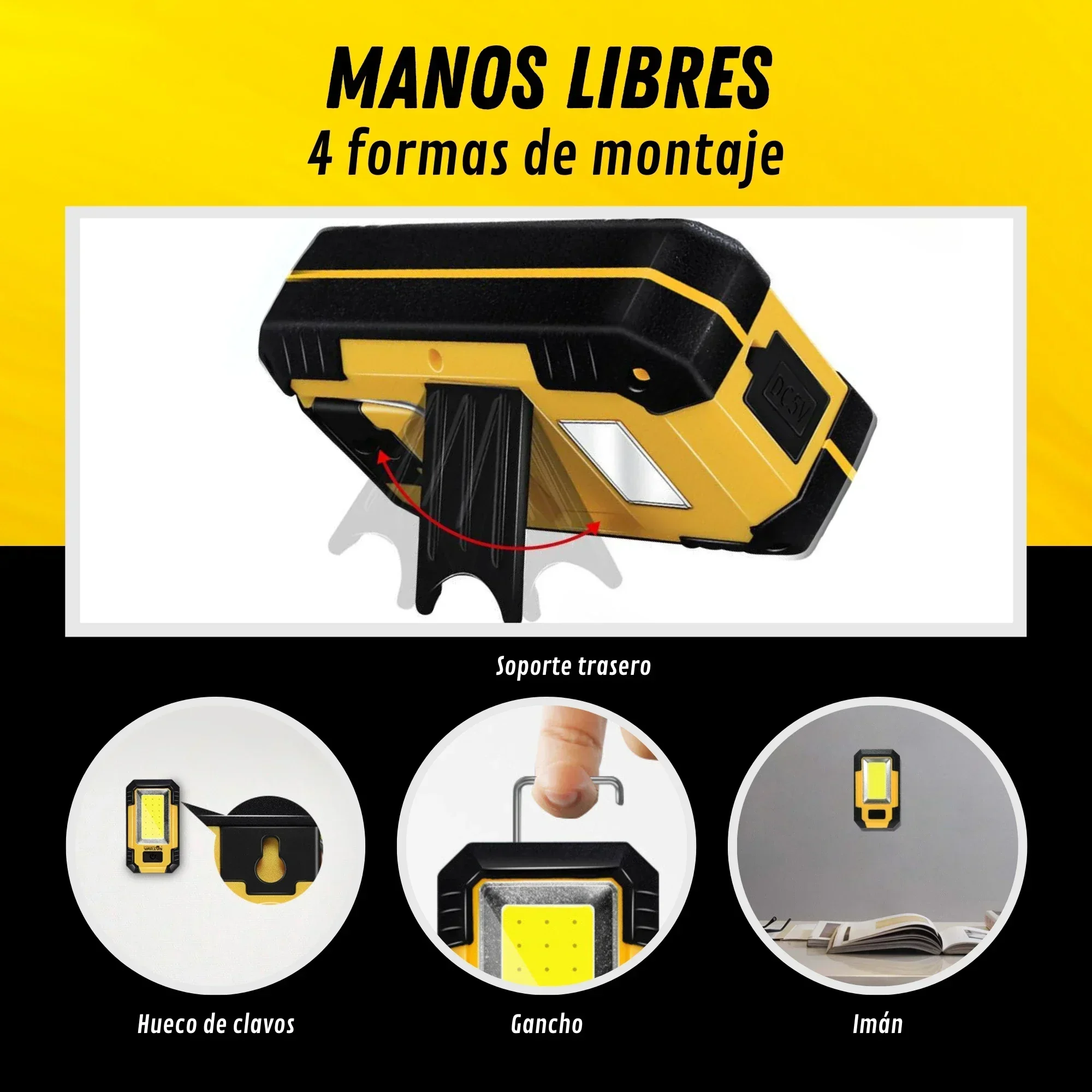 휴대용 4000mAh 충전식 작업등 초강력 COB 손전 - Outdoor Camping Lights 리뷰 및 가격
