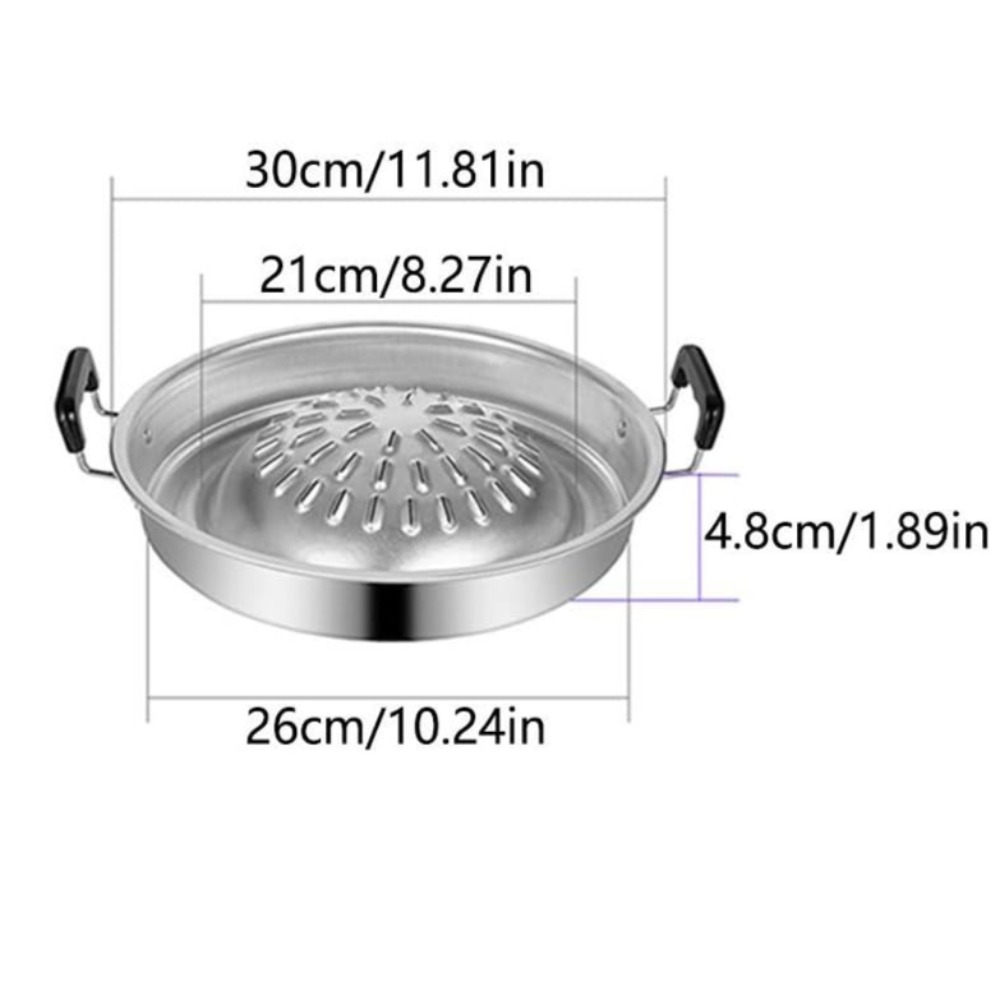 2 in 1 핫팟 그릴 팬 논스틱 알루미늄 바베큐 그릴 - Kitchen Outdoor Camping 리뷰 및 가격