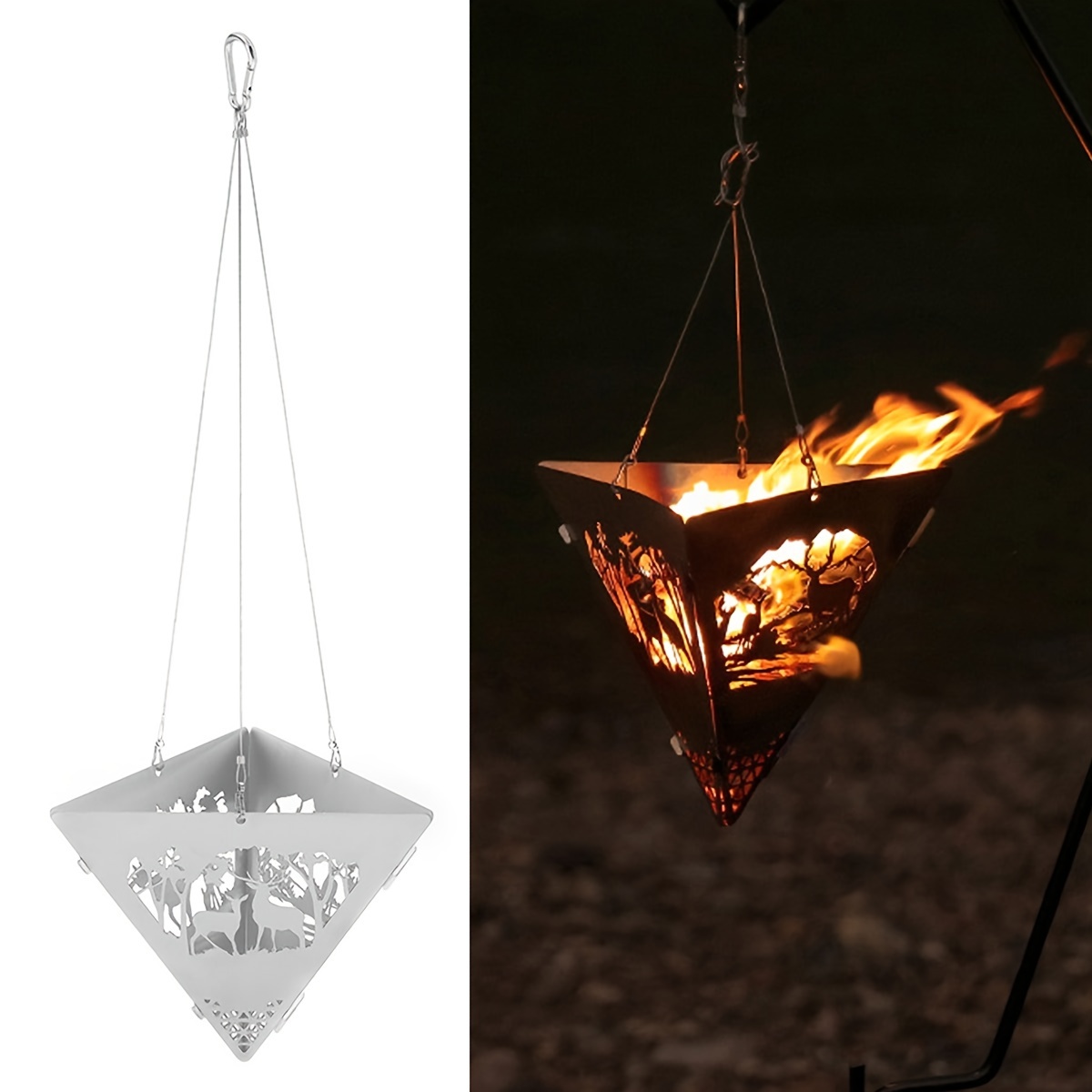 야외 캠핑 바베큐 그릴 행거, 피크닉 나무 연소 스토브 - Outdoor Camping Stove Wood 리뷰 및 가격