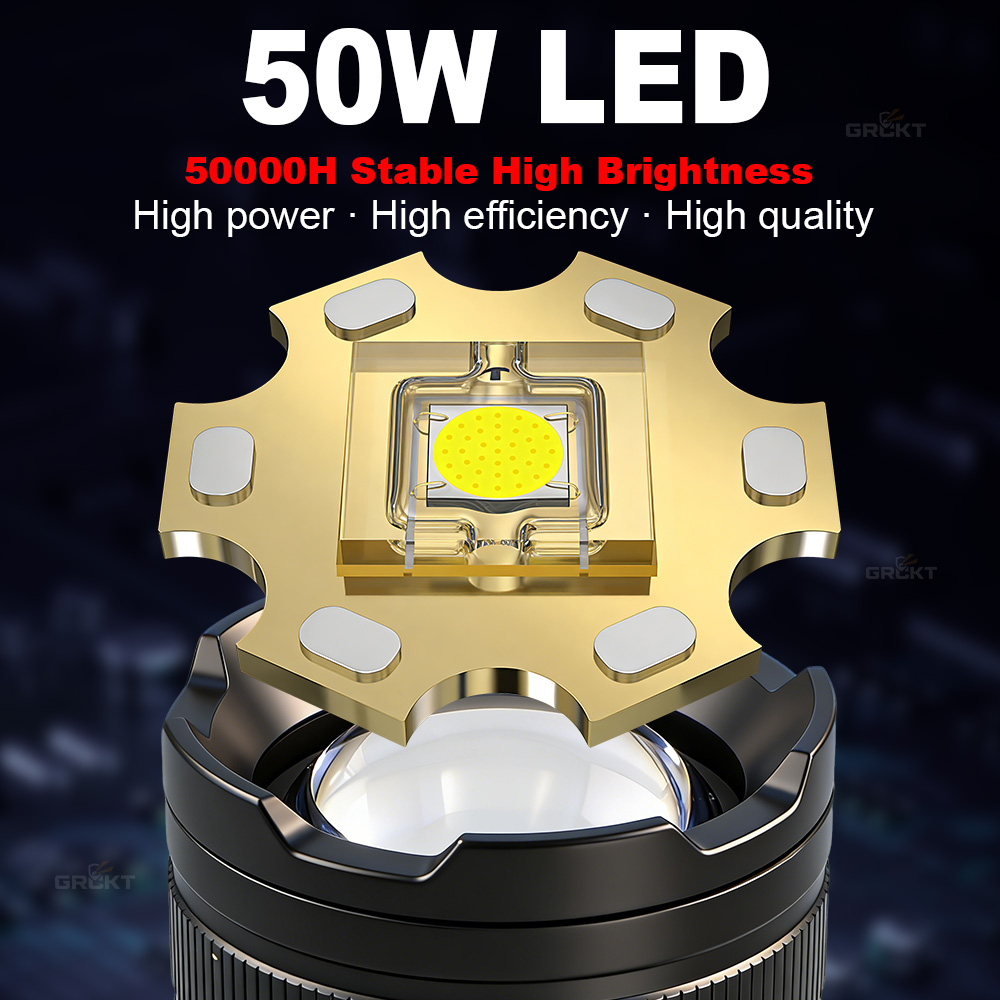 80000CD 가장 강력한 LED 손전등 고출력 전술  - Outdoor Camping And Fishing 리뷰 및 가격