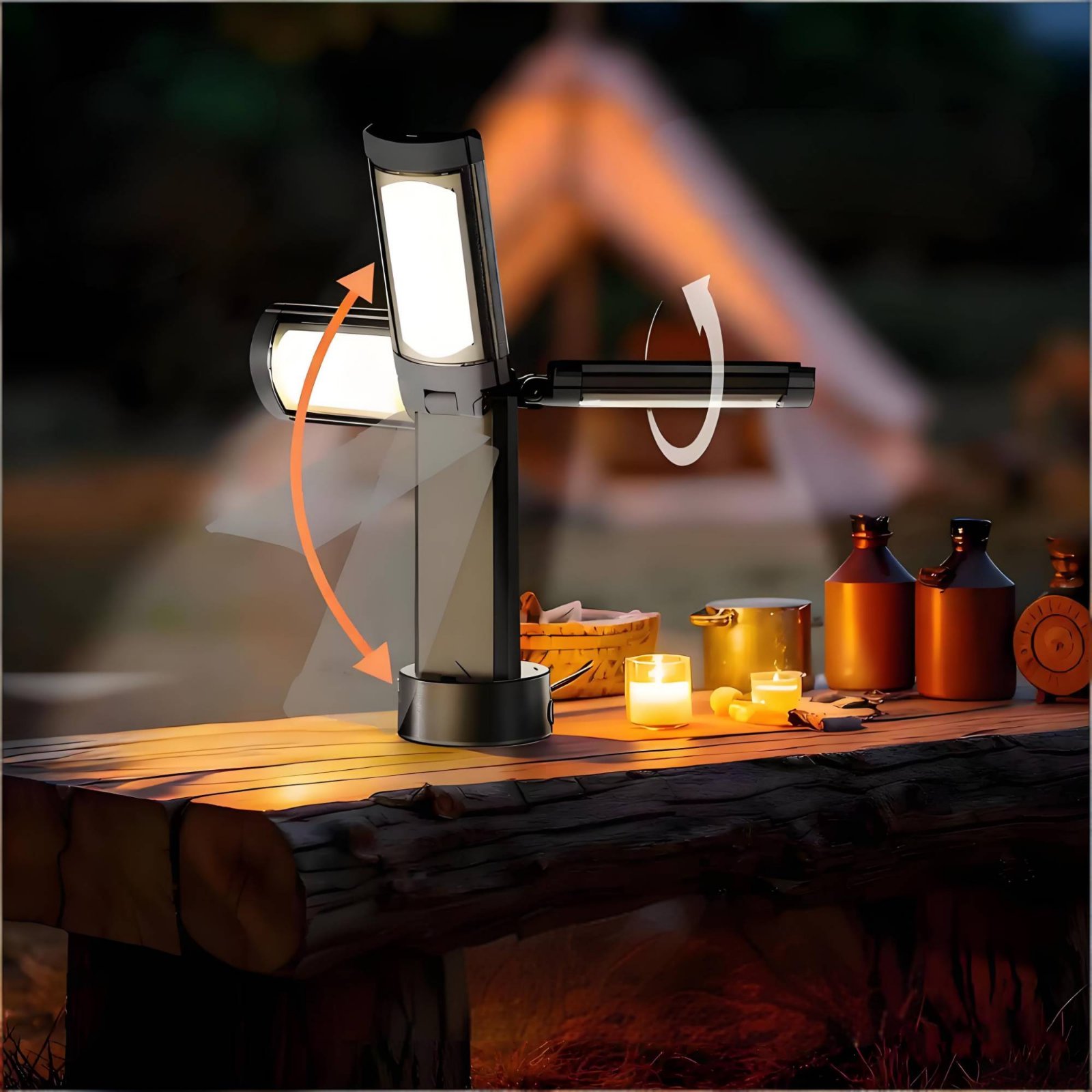 텔레스코픽 텐트 램프 높이 조절 가능 휴대용 캠핑 램프 - Outdoor Camping Lights 리뷰 및 가격