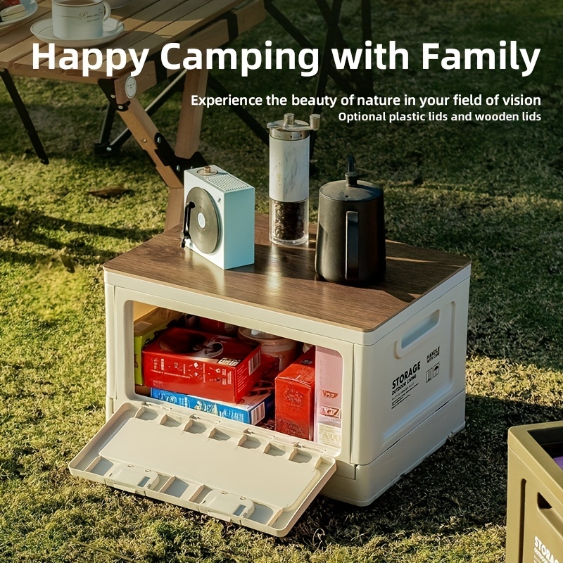 뚜껑이 있는 야외 캠핑 접이식 보관 상자 1개, 대용량 - Outdoor Camping Folding Storage Box 리뷰 및 가격