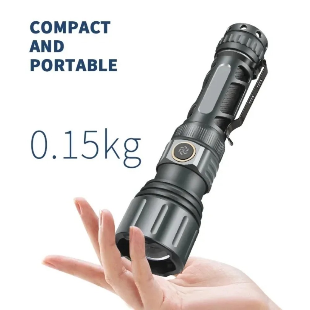슈퍼 밝은 손전등 휴대용 충전식 LED 램프 전술 캠핑 - Outdoor Camping Lights 리뷰 및 가격