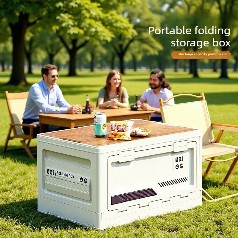 자동차 트렁크 나무 뚜껑 야외 캠핑 정리함 수납 상자  - Outdoor Camping Folding Storage Box 리뷰 및 가격