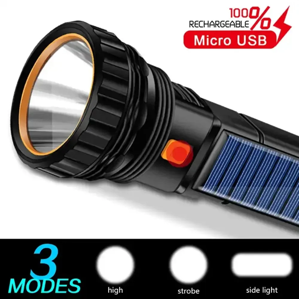 1PC 다기능 태양열 LED 손전등 야외 장거리 토치  - Outdoor Camping Lights 리뷰 및 가격