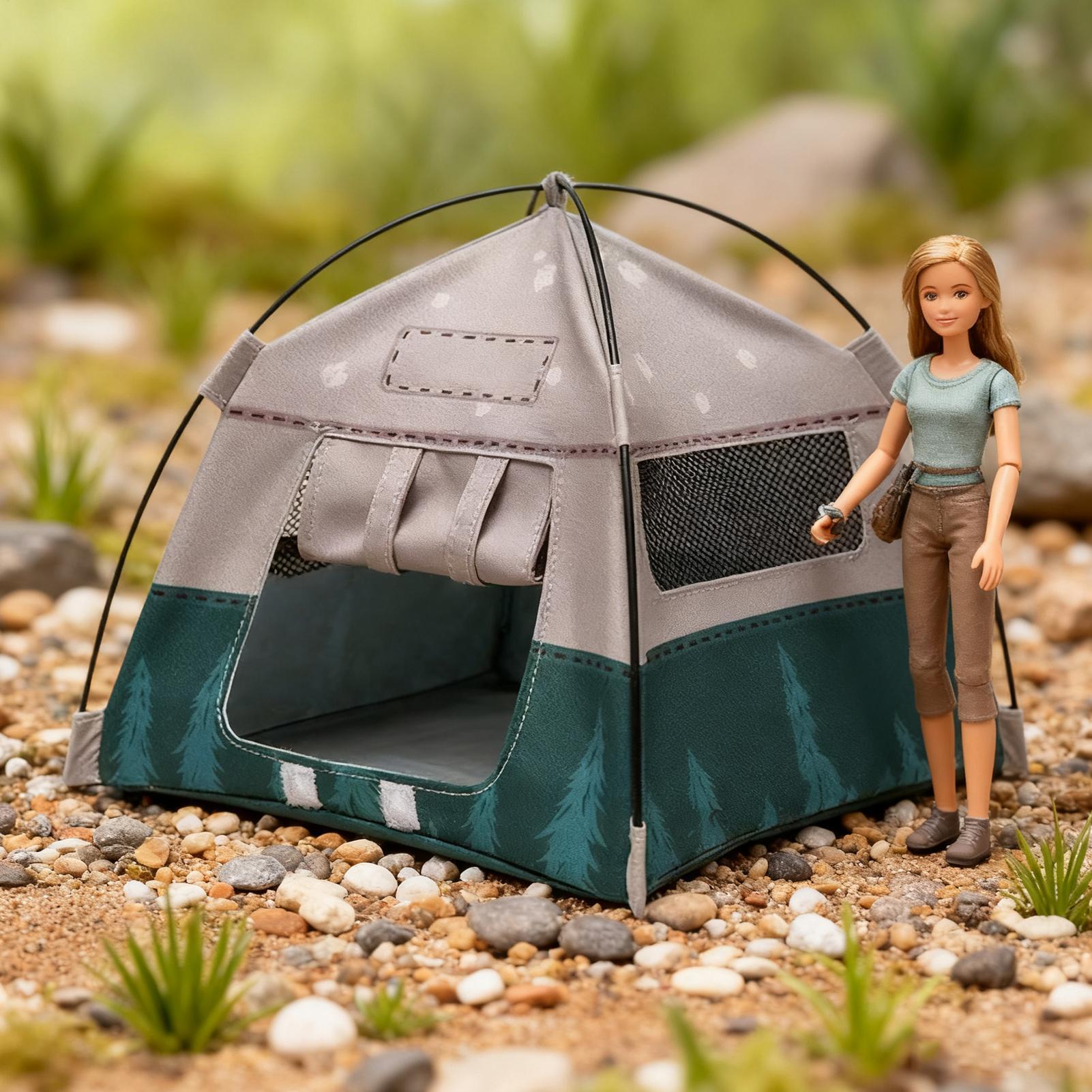 미니 텐트 1:12 스케일 미니어처 캠핑 텐트 인형 액 - Outdoor Camping Usa 리뷰 및 가격