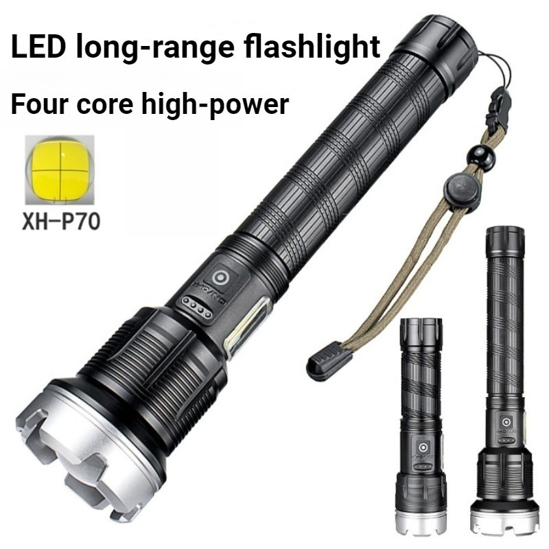 고출력 LED 손전등 텔레스코픽 장거리 파워 디스플레이 - Outdoor Camping And Fishing 리뷰 및 가격