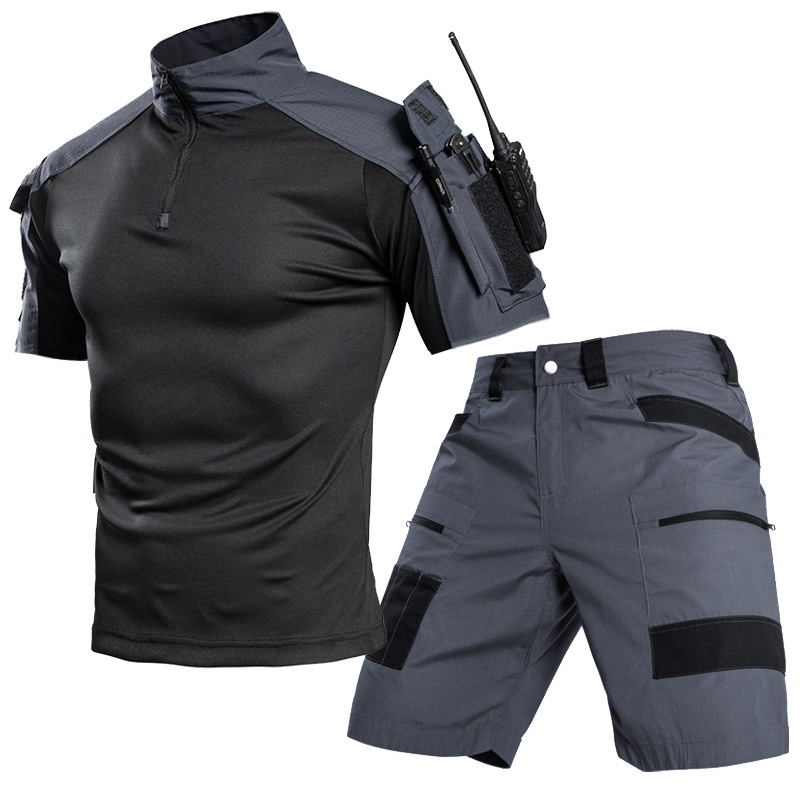 남성용 아웃도어 속건 택티컬 티셔츠 세트 하프집 티셔츠 - Outdoor Camping And Fishing 리뷰 및 가격